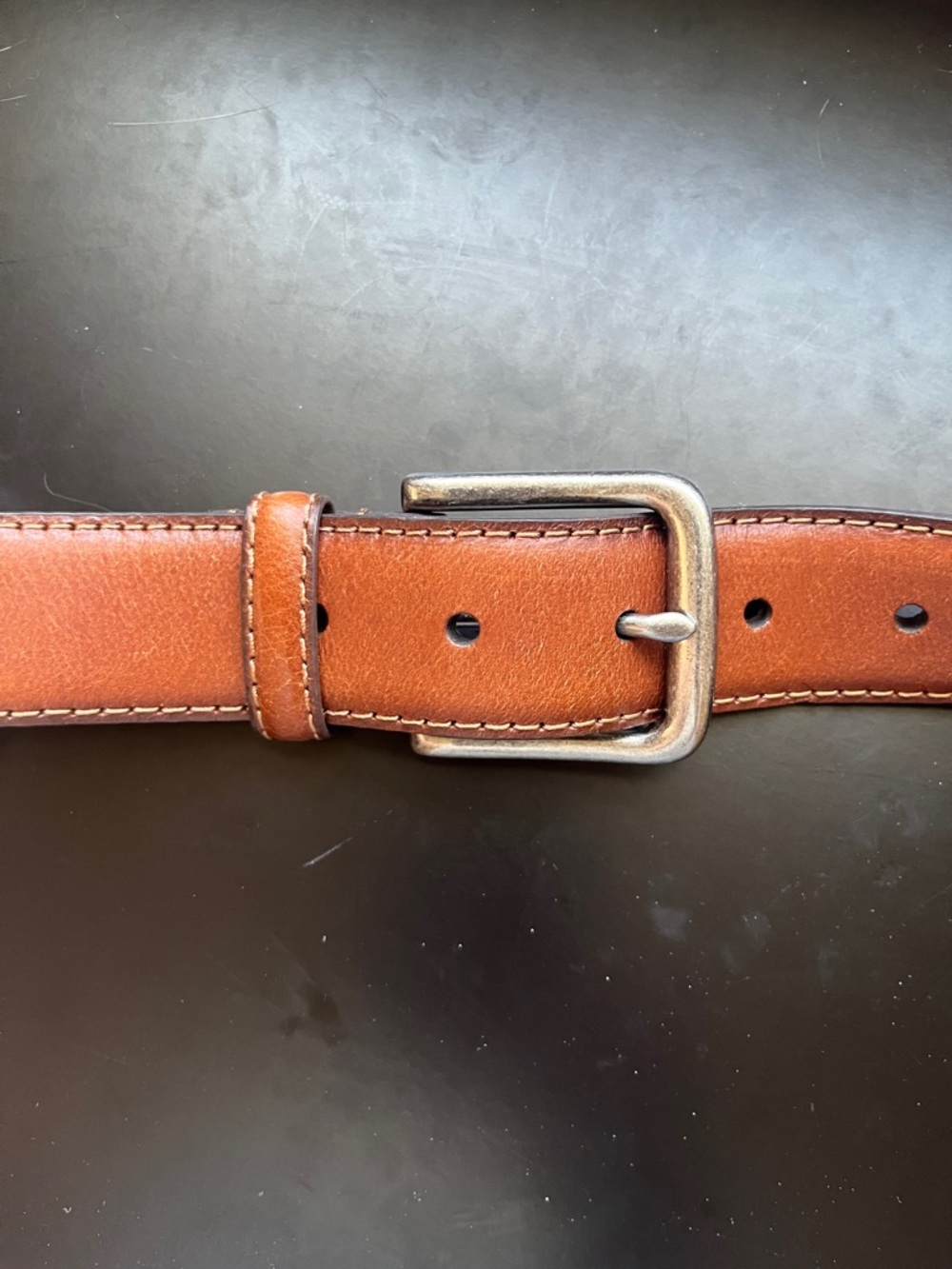 Alesbury Classic Brown Leather Men’s Belt 36